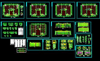 廈門某四層廠房建筑設計施工圖.rar免費下載