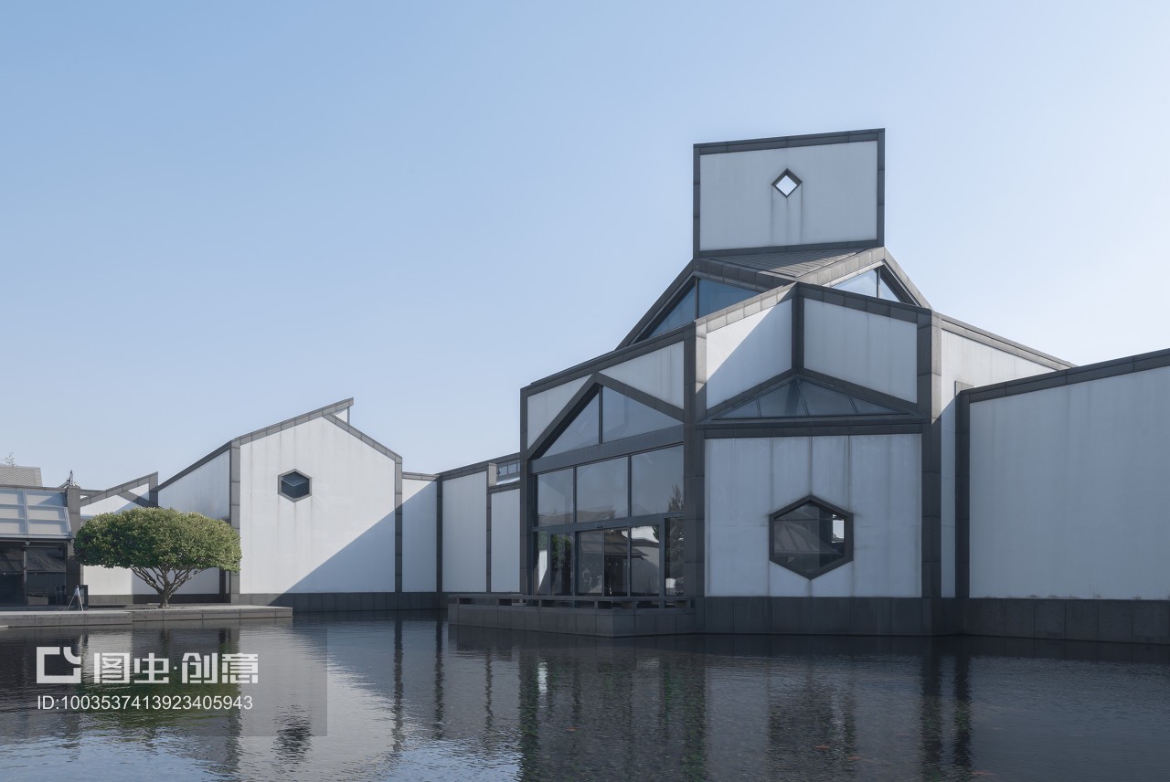 蘇州博物館現代新中式特色建筑風光