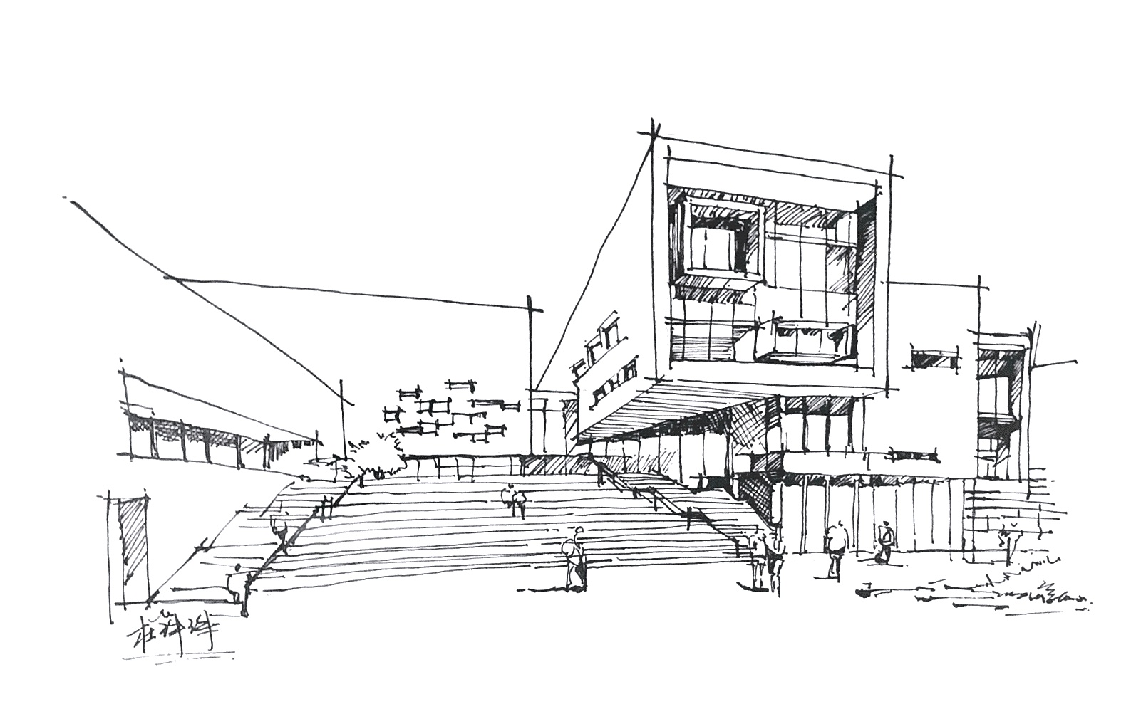 手繪臨摹|空間|建筑設計|訛獸 - 臨摹作品 